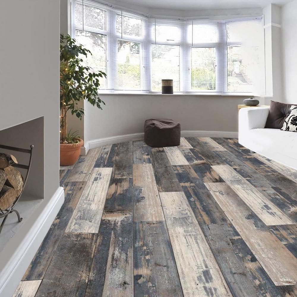 COLORS Floor and Wall Rumba Aged 6-inch x 36-inch Painted Style Luxury Vinyl Plank (30 sq.ft. / Case)