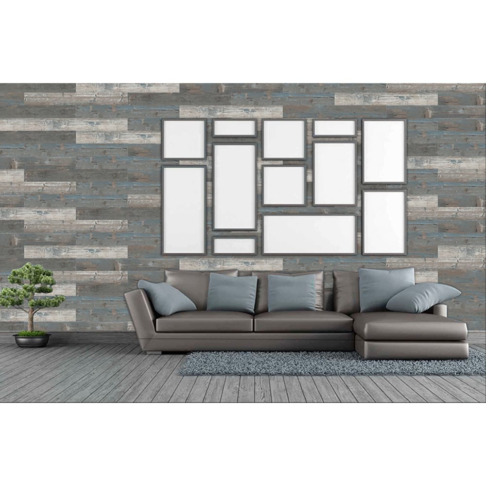 COLORS Floor and Wall Rumba Aged 6-inch x 36-inch Painted Style Luxury Vinyl Plank (30 sq.ft. / Case)