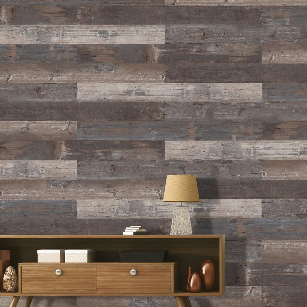 COLORS Floor and Wall Reggae Aged 6-inch x 36-inch Painted Style Luxury Vinyl Plank (30 sq.ft. / Case)