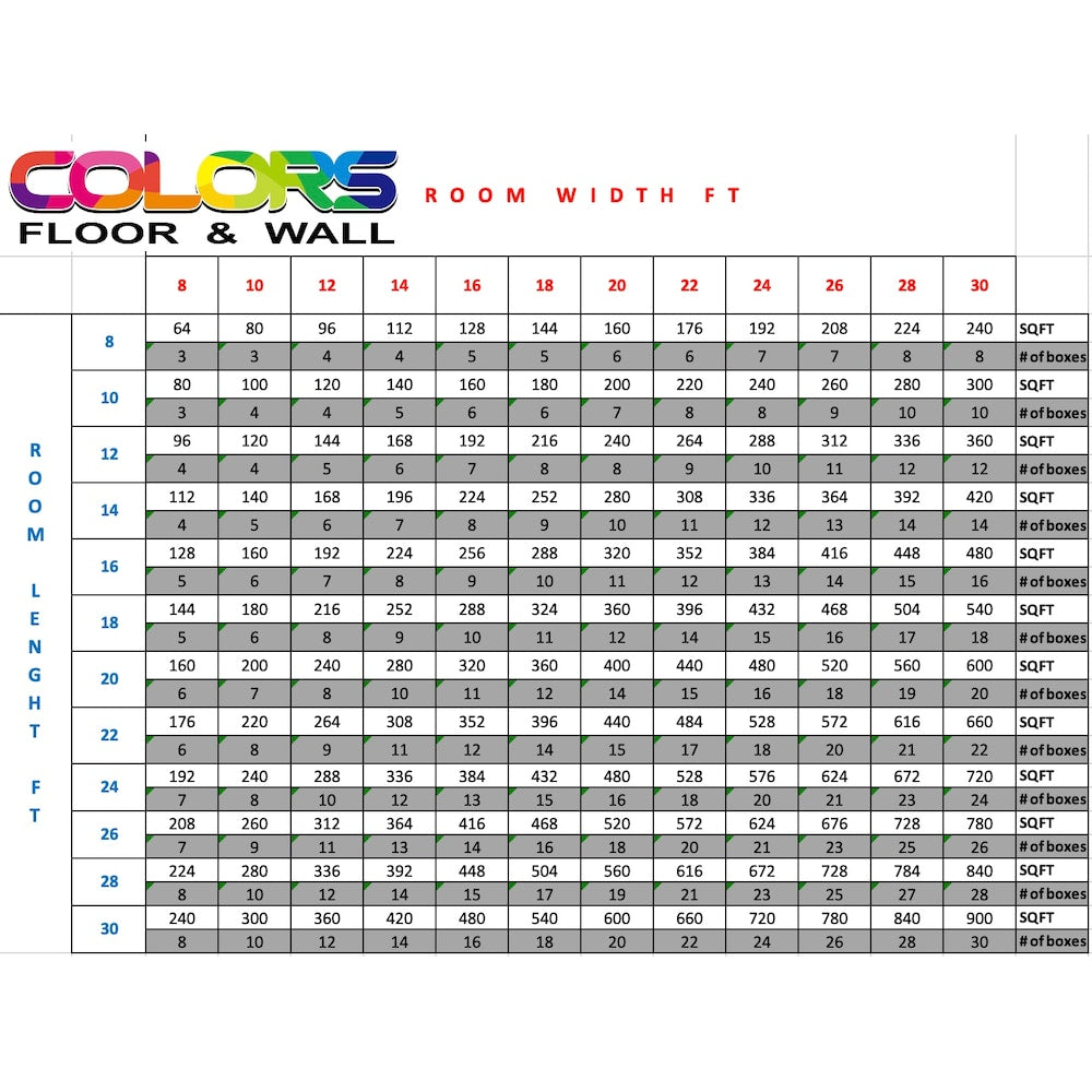 COLORS Floor and Wall Reggae Aged 6-inch x 36-inch Painted Style Luxury Vinyl Plank (30 sq.ft. / Case)