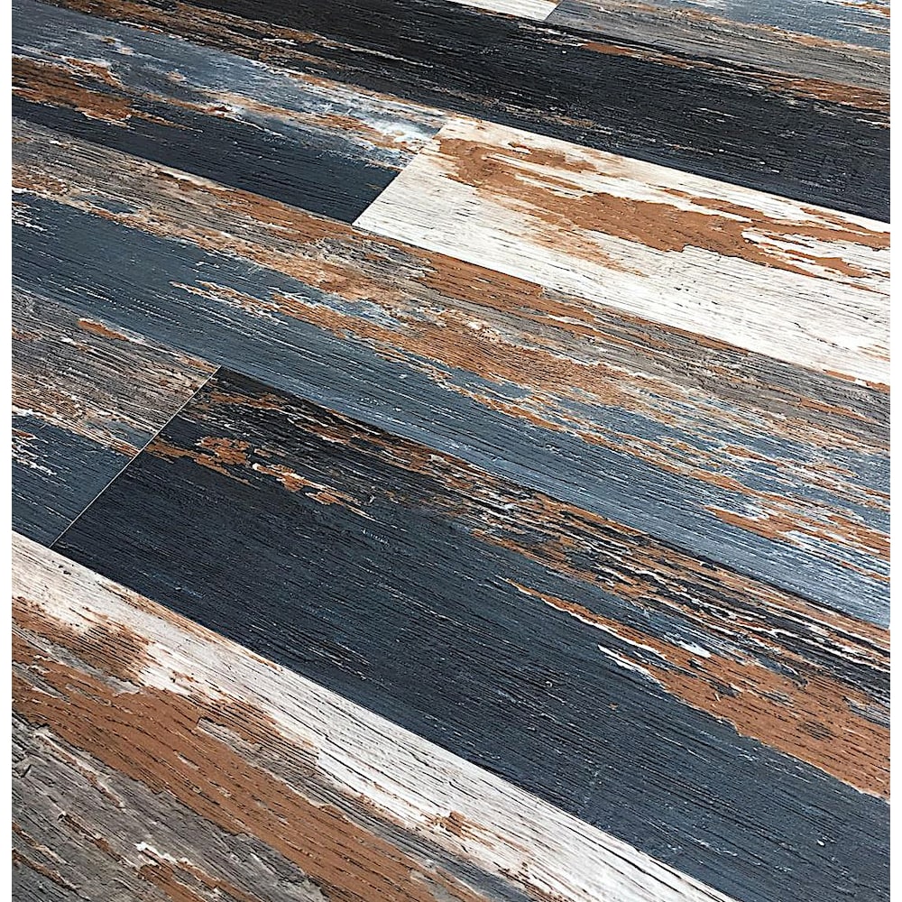 COLORS Floor-Wall Old Navy Ocean Aged 6-inch x 36-inch Painted Style Lux Vinyl Plank (30 sq. ft./ case)