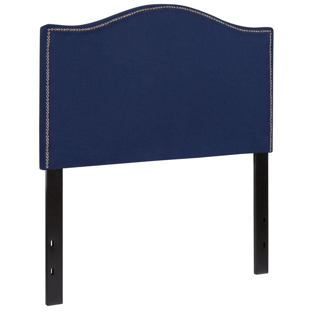 Tête de lit double - Tissu bleu marine