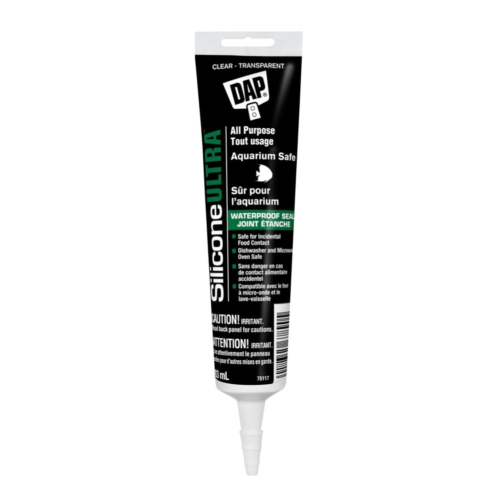 SILICONE ULTRA Premium All-Purpose Waterproof Sealant Aquarium Safe Clear 83 mL (Squeeze Tube)