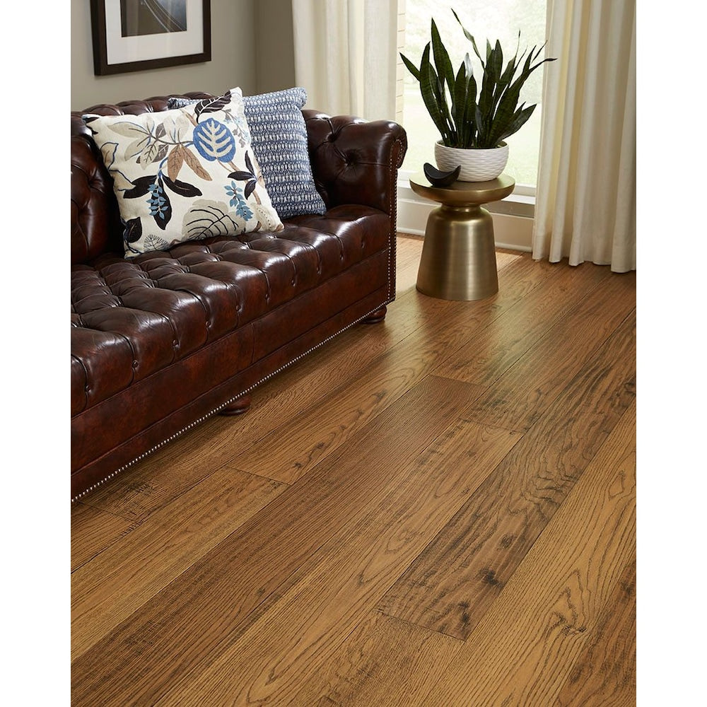 Sample - Aged Bourbon Waterproof Hardwood Flooring, 7.48-inch x 12-inch