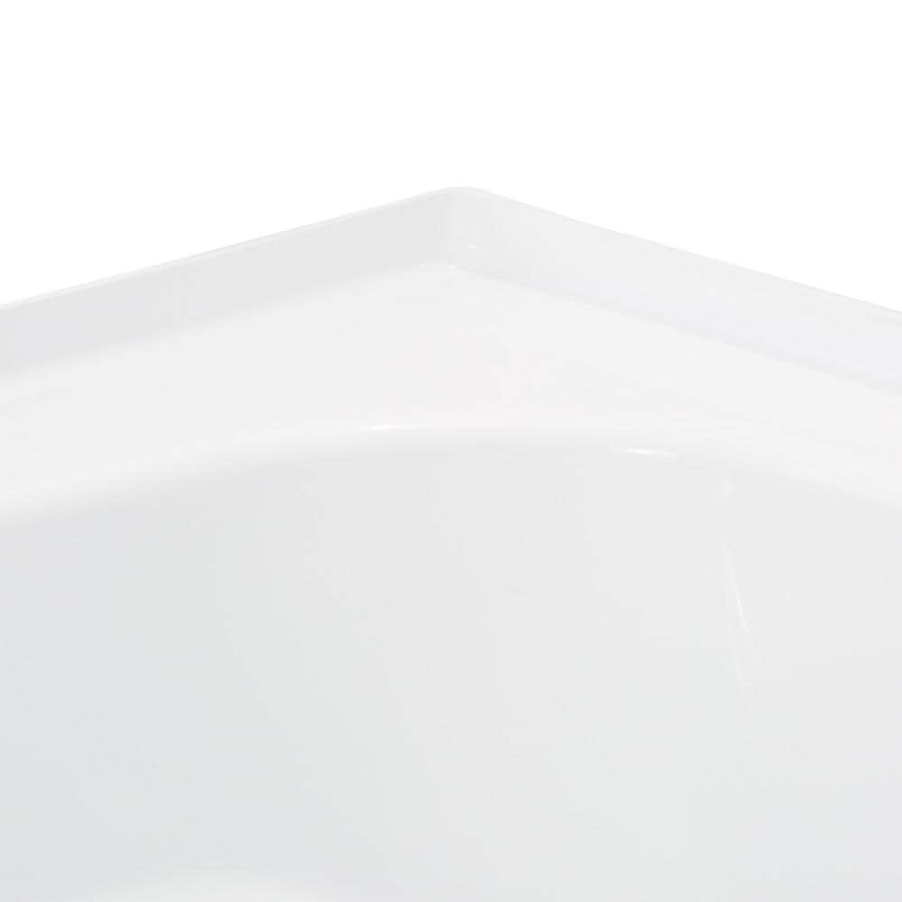 Classic 400 60 in. Right Drain Rectangular Alcove Bathtub in High Gloss White