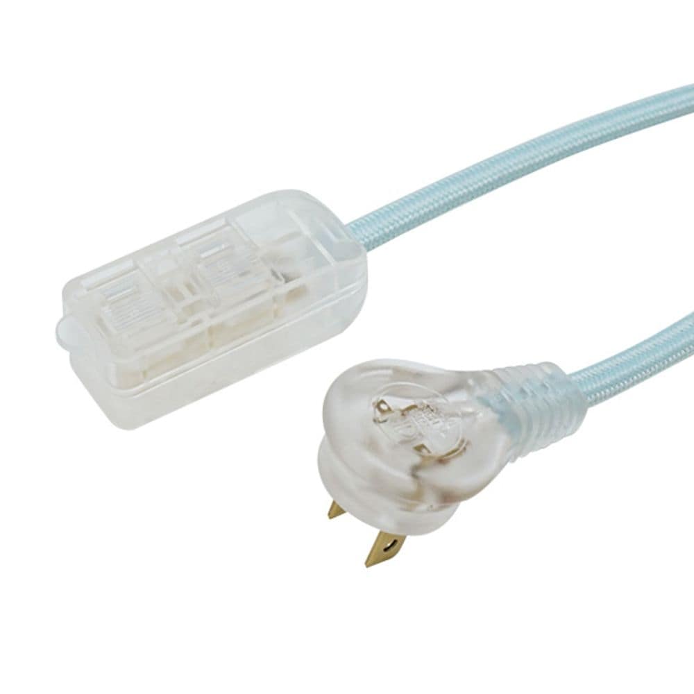 8 ft. 16/2  13 Amps Indoor Extension Cord with Lighted End in Blue