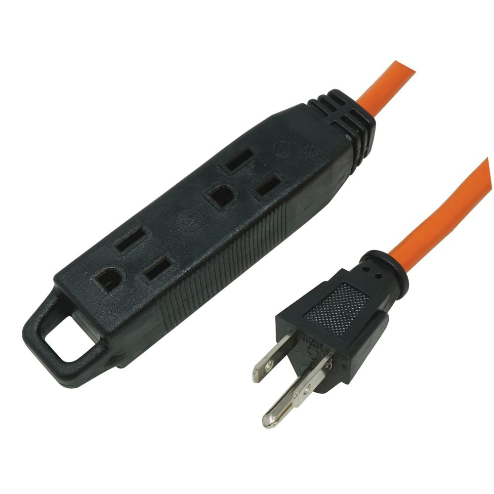 Rallonge extérieure 16/3 SJTW 13 A de 50 pi en orange