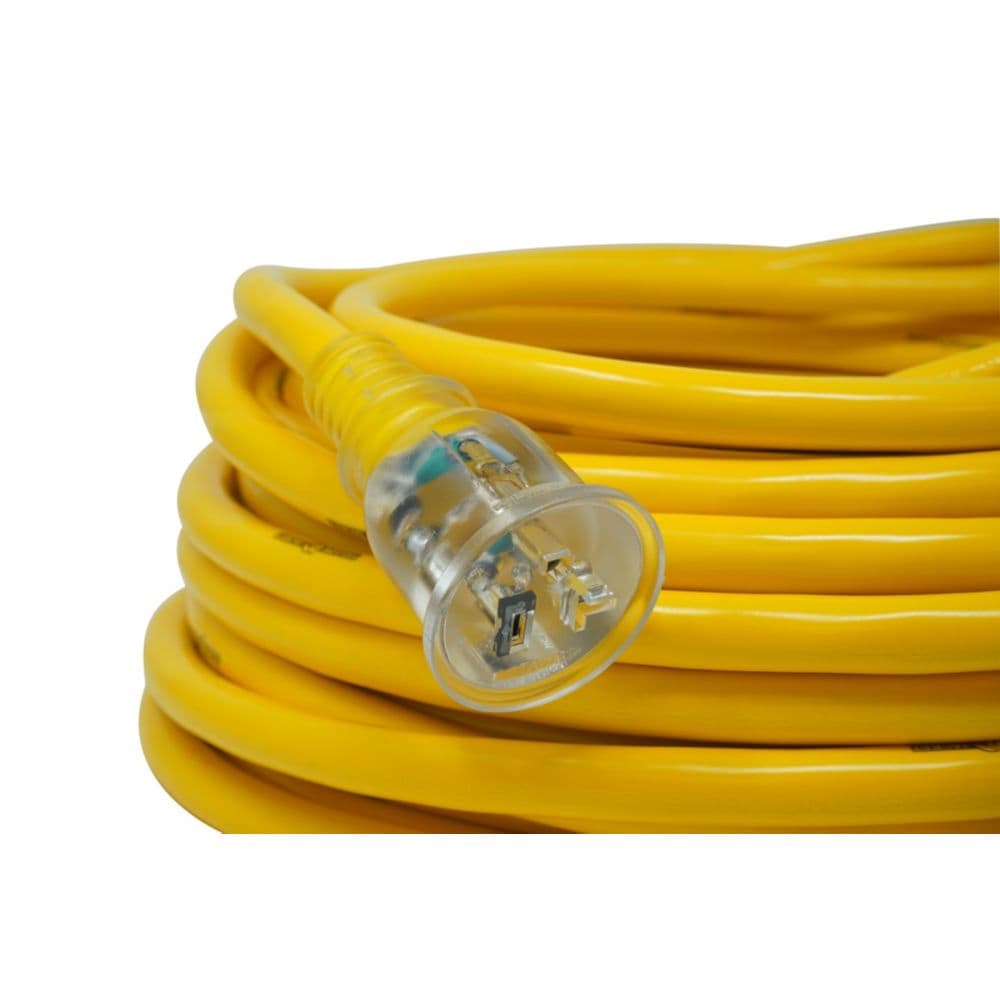 100 ft. 10/3 SJTW 20 Amps Outdoor Extension Cord with Light Indicator
