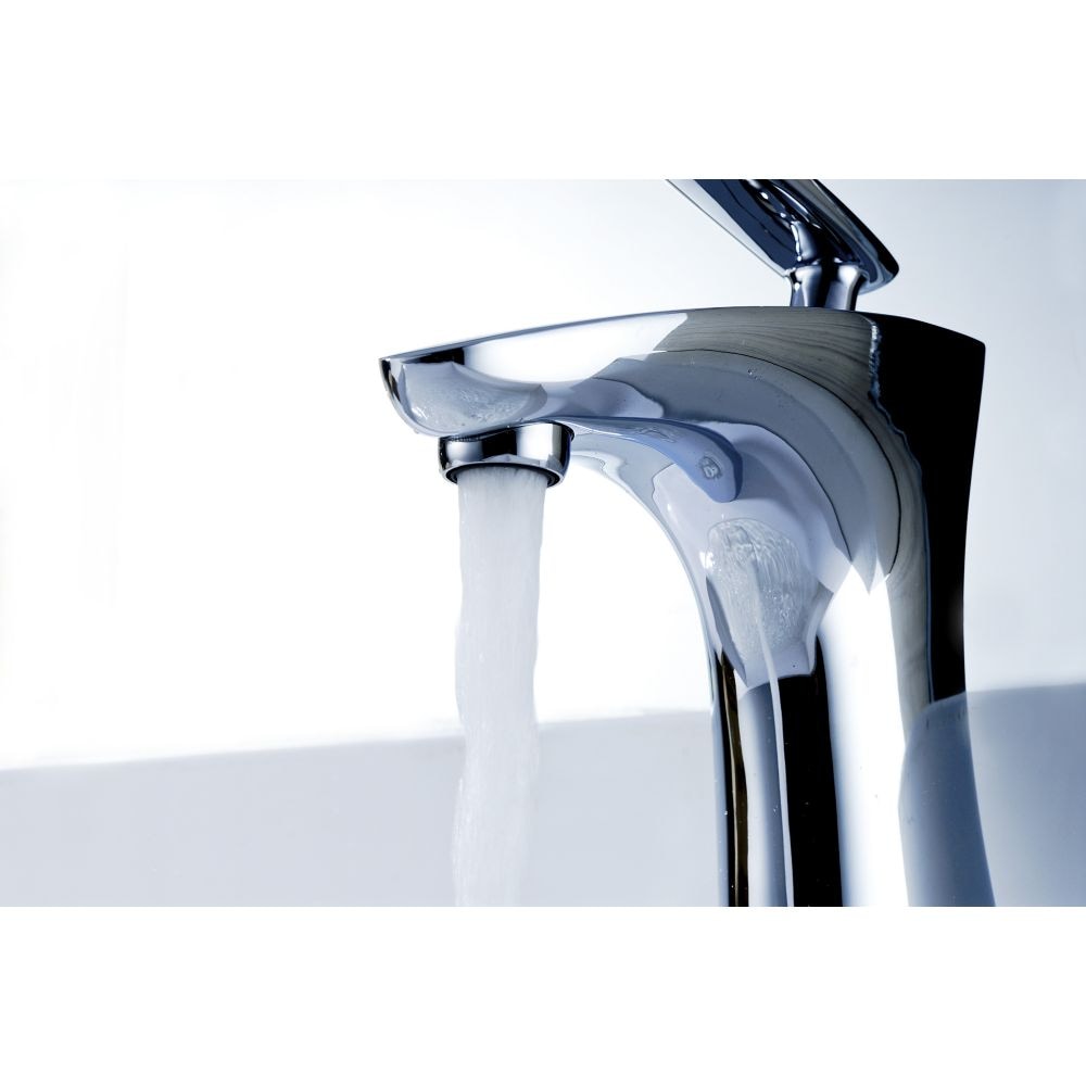 Tone Series Single Hole Single-Handle Low-Arc Bathroom Faucet in Polished Chrome