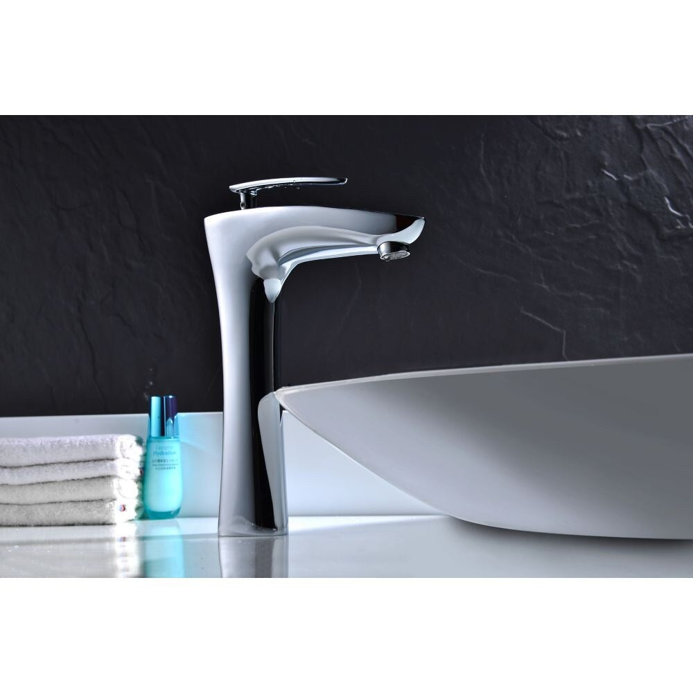 Crown Series Single Handle Vessel Sink Faucet in Polished Chrome