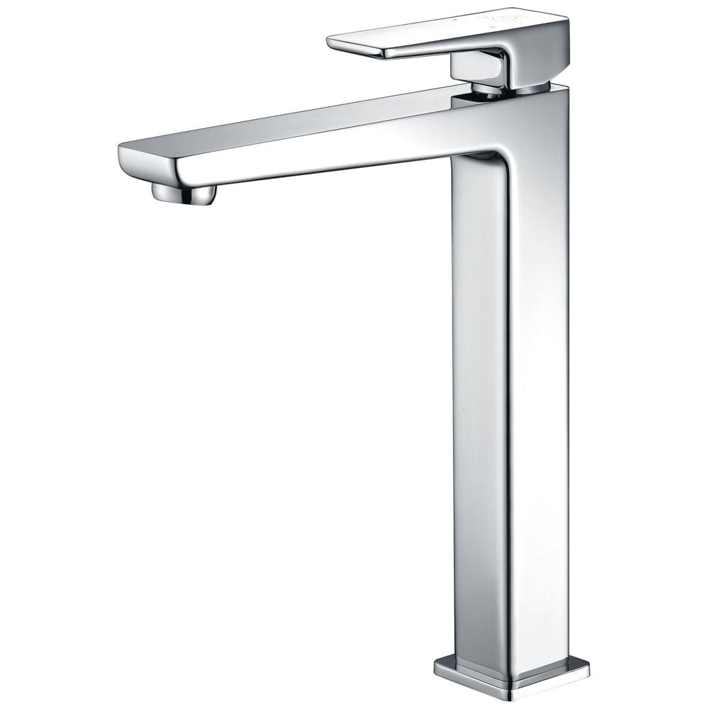 Robinet de salle de bain à poignée unique et trou unique Valor en chrome poli