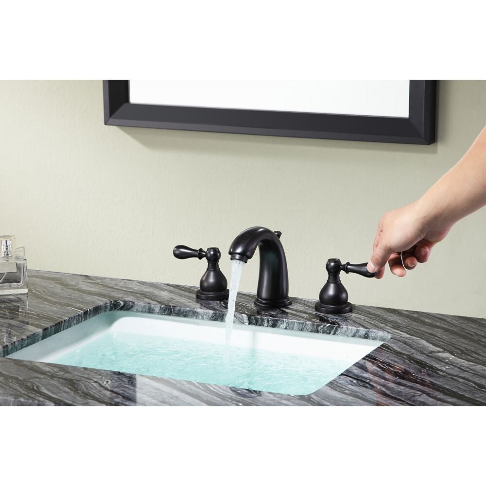 Robinet de salle de bain à 2 poignées de 8 pouces Merchant en bronze huilé