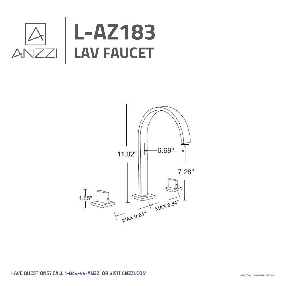 Sabre 8-inch Widespread 2-Handle Bathroom Faucet in Oil Rubbed Bronze