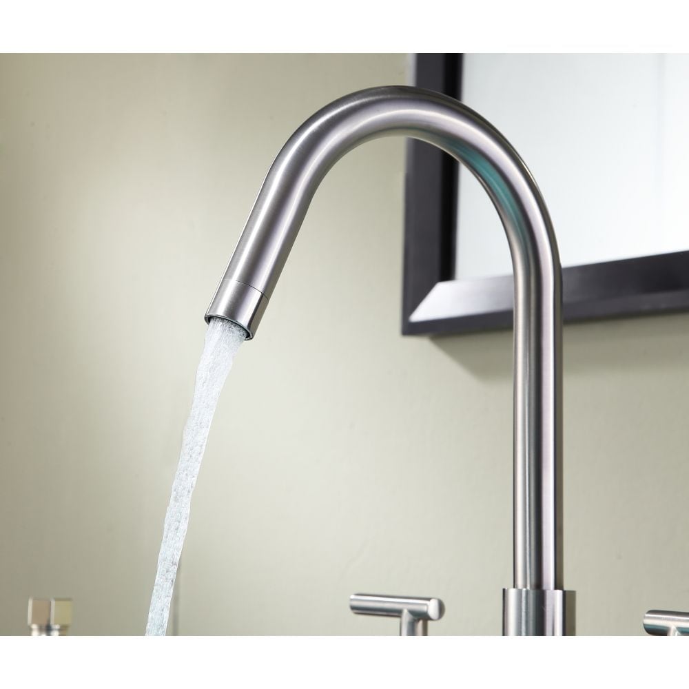 Spartan 8-inch Widespread 2-Handle Bathroom Faucet in Brushed Nickel