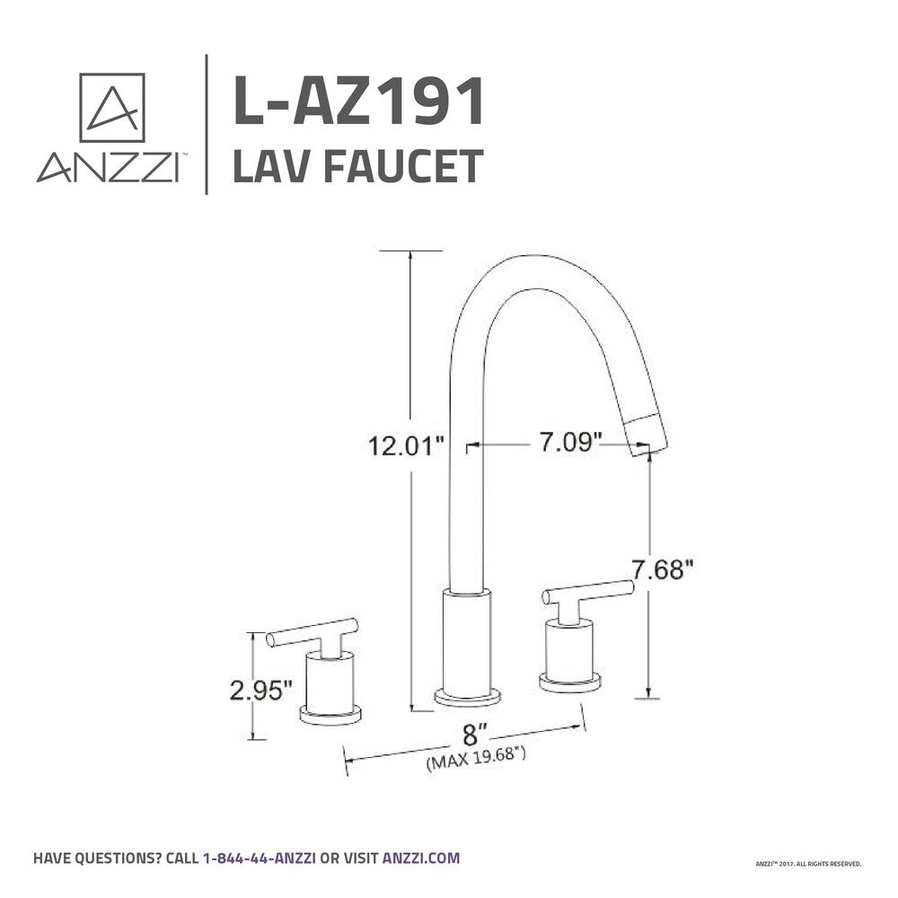 Spartan 8-inch Widespread 2-Handle Bathroom Faucet in Brushed Nickel