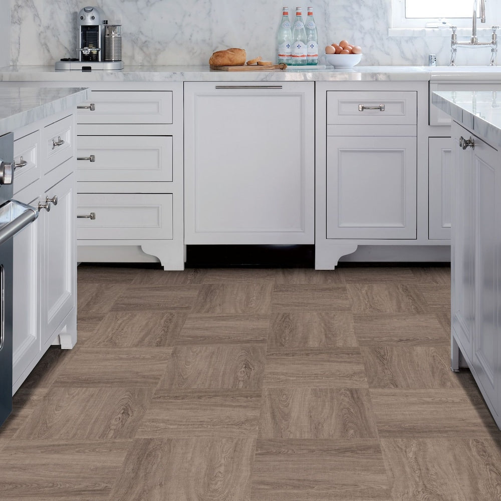 Carreaux de sol autocollants Bungalow 12 po x 12 po (20 pi2/boîte)
