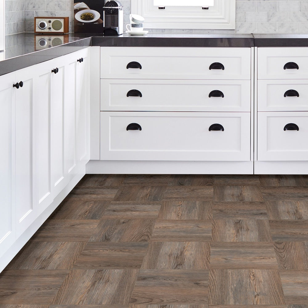 Lot de 20 carreaux de sol adhésifs Knotting Hill