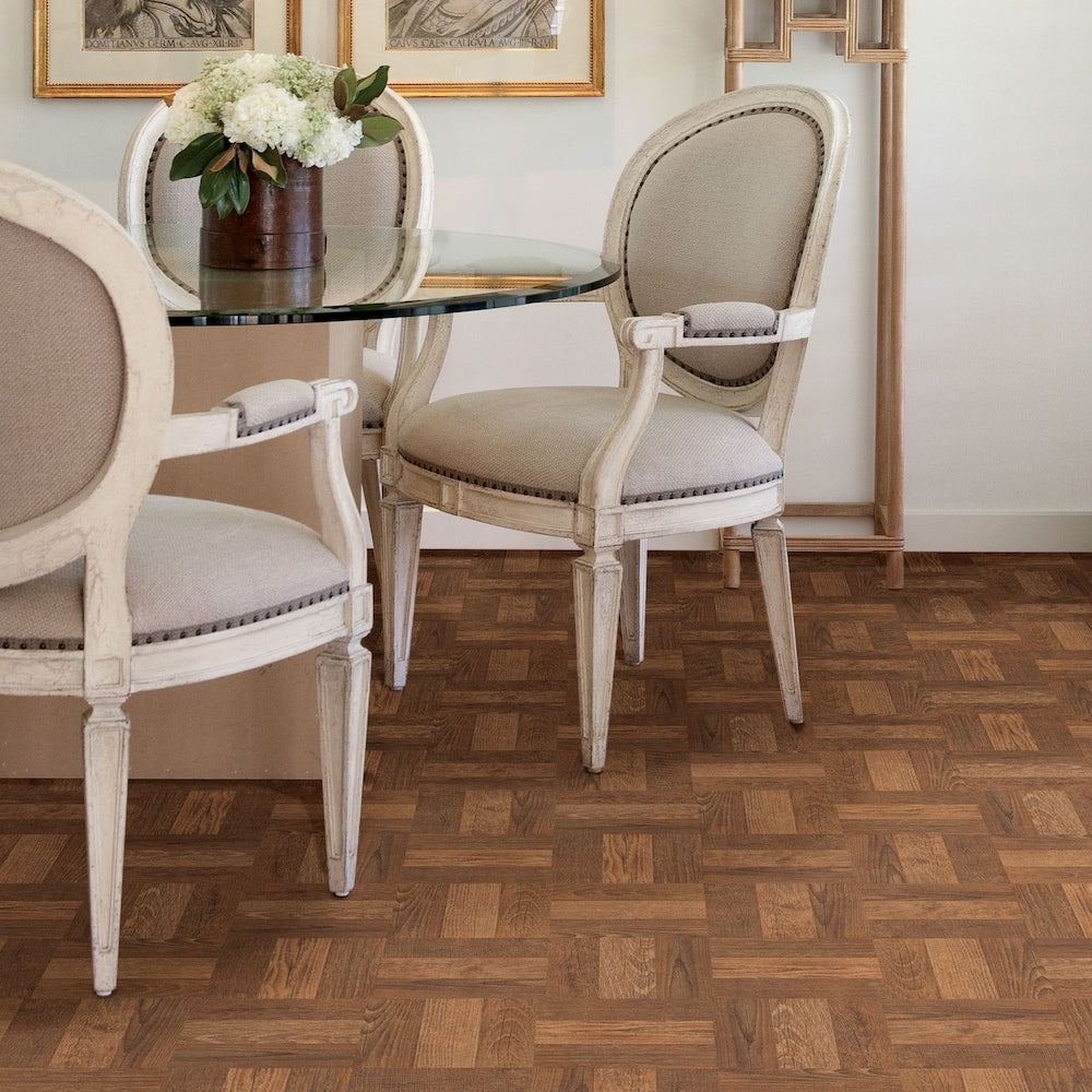 Parquet 12-in x 12-in Peel & Stick Floor Tiles (20 sq.ft/case)