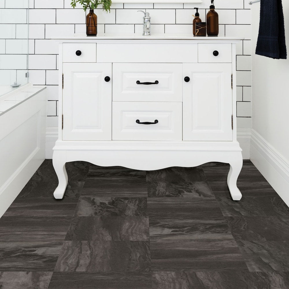 Lot de 20 carreaux de sol adhésifs Raven