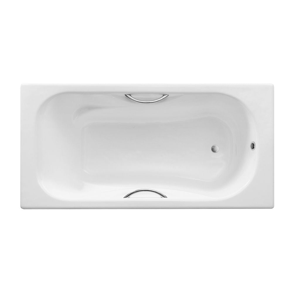 63 inch Streamline Cast Iron R5581CH Drop In Bathtub With External Drain