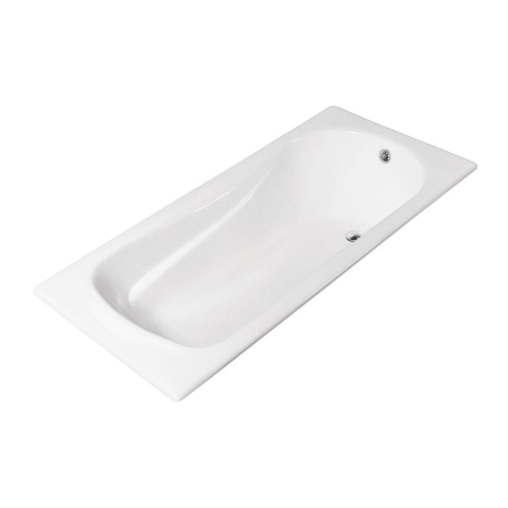 Baignoire encastrable en fonte Streamline R5621CH de 67 pouces avec drain externe