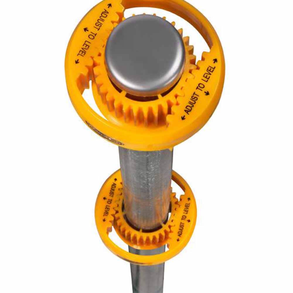 Ensemble de poteaux de clôture en vinyle sans creusement de 4 po x 4 po x 4 pi