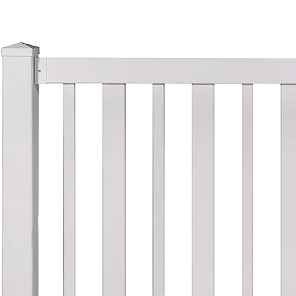 Sturbridge 4 ft. H x 6 ft. W No-Dig Vinyl Fence Panel Kit with Post