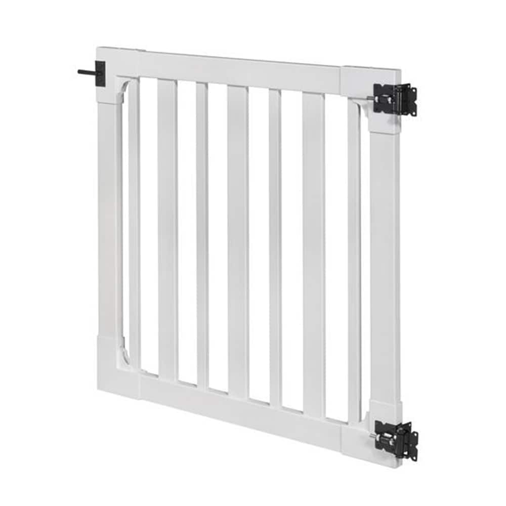Sturbridge 4 ft. x 4 ft. Vinyl Yard & Pool Gate with Stainless Steel Hardware
