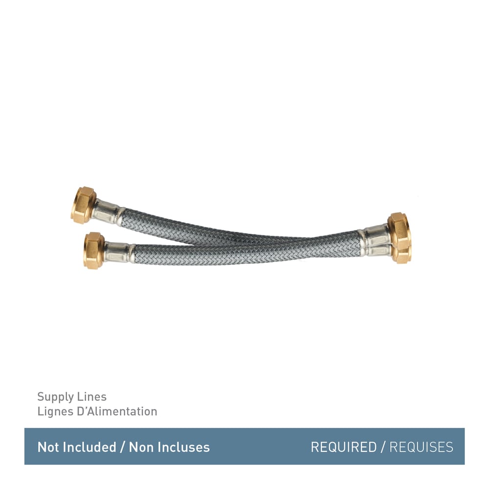 Robinet de lavabo de salle de bain à 2 poignées de 4 pouces Brantford en chrome (drain et valve inclus)