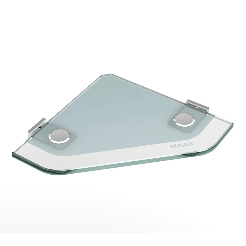 Ensemble de baignoire-douche Utile 60 po L x 30 po l x 80,5 po H avec baignoire en acrylique avec drain à gauche, 1 étagère en verre et cadre/mur de baignoire au fini mat Origin Arctik