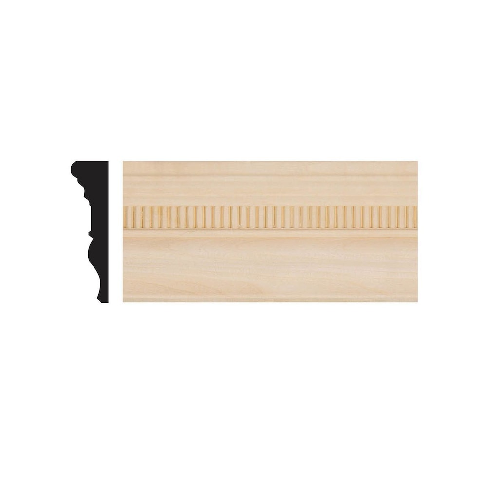 7/8-inch x 2 5/8-inch x 8 ft. Unfinished Paintable Basswood Decorative Chair Rail Moulding