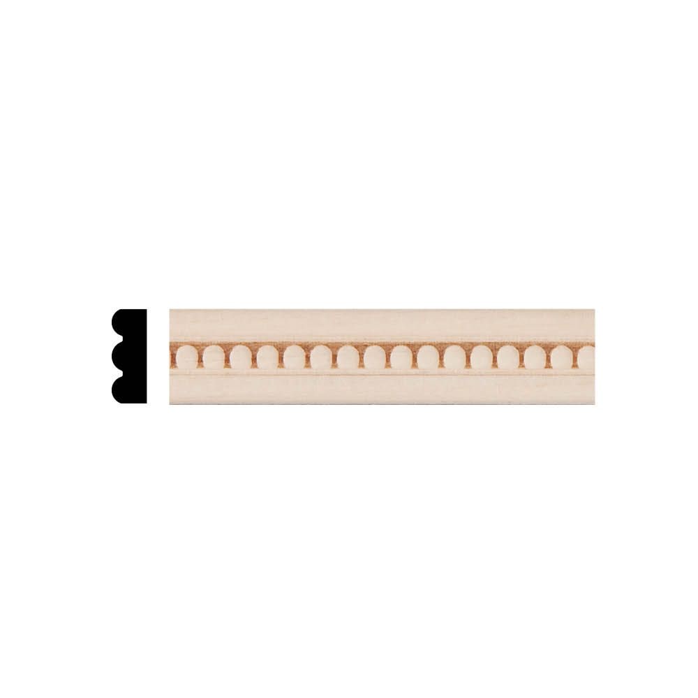 3/16-inch x 1/2-inch x 4 ft. Unfinished Paintable Hardwood Decorative Rope Pattern Moulding in Tan