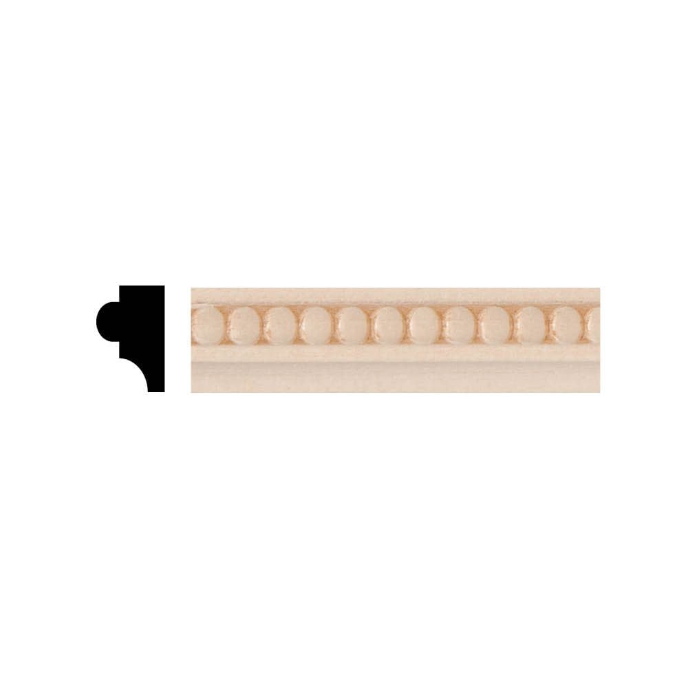 3/8-inch x 1/2-inch x 4 ft. Unfinished Paintable Hardwood Decorative Rope Pattern Moulding in Tan