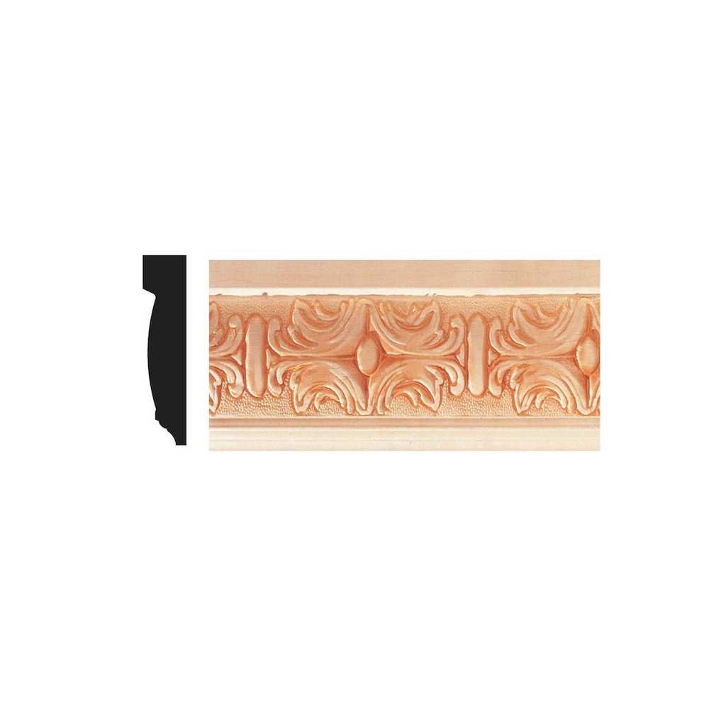 5/8-inch x 3-inch x 8-inch Unfinished Paintable Wood Decorative Feature Strip Chair Rail in Tan