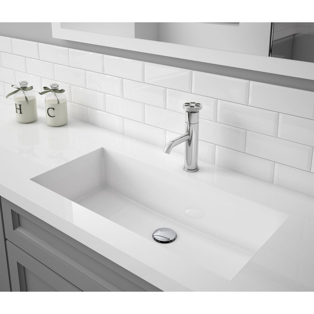 Robinet de salle de bain à levier unique de la série Nova en chrome