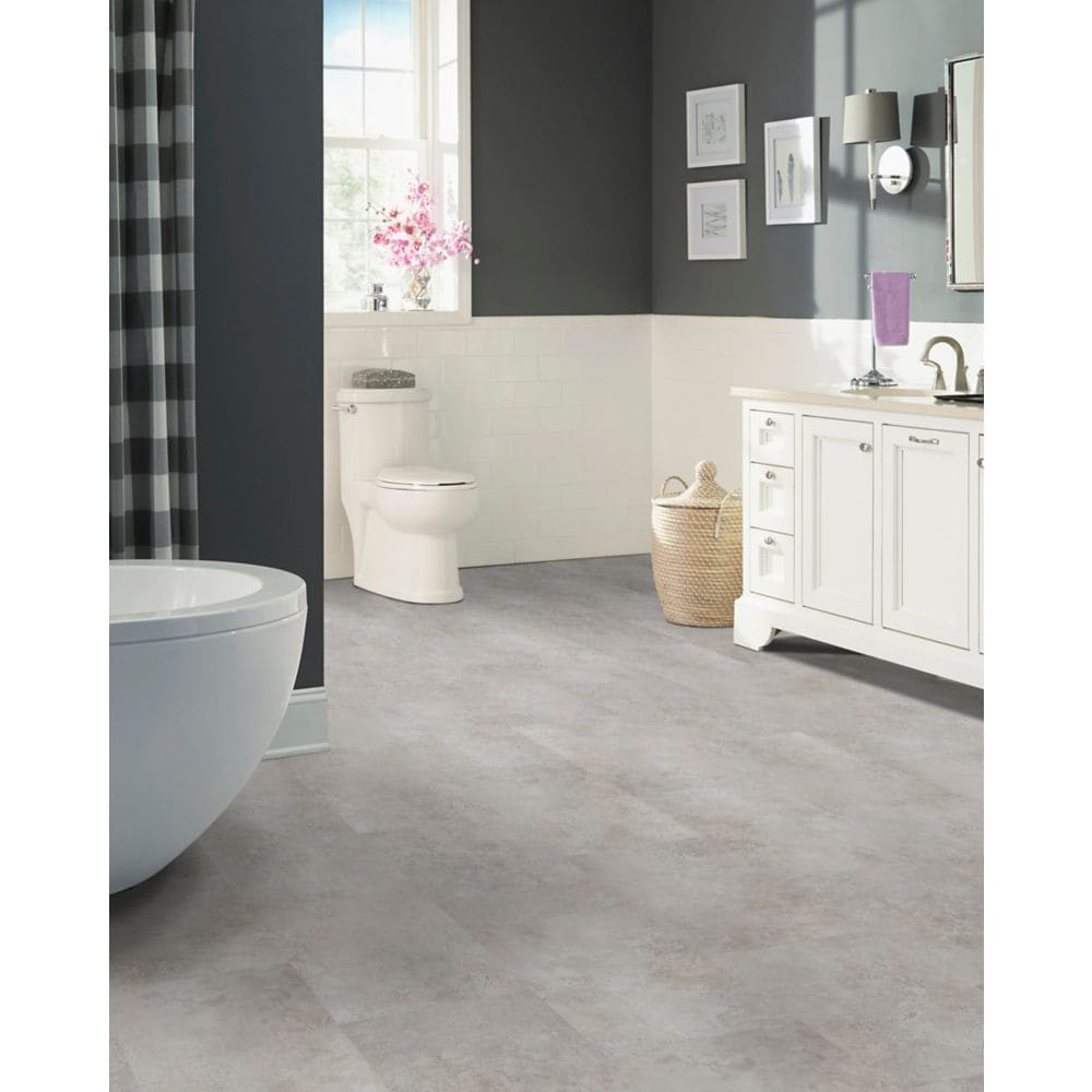 Mountain Mist Peel and Stick Vinyl Tile Flooring 12-inch x 24-inch