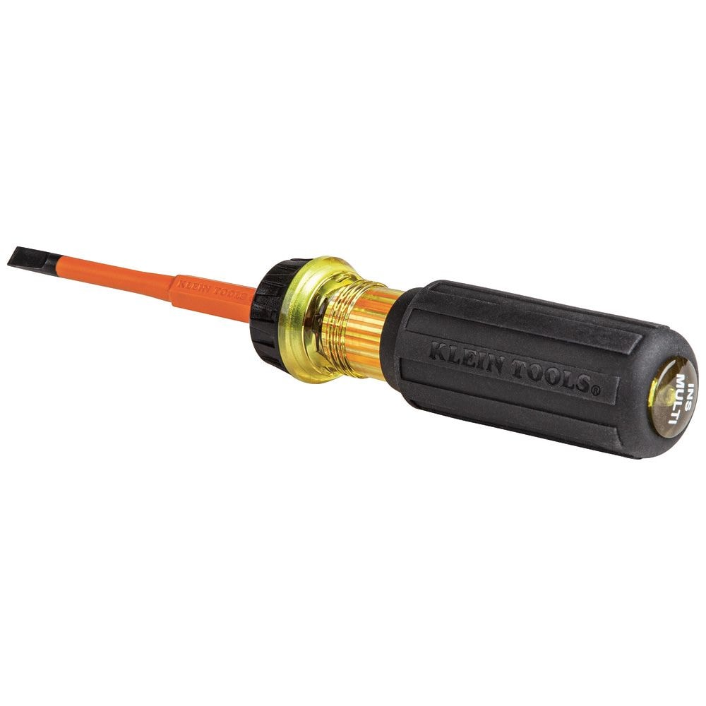 Flip-Blade Insulated Screwdriver, 2-in1, Ph Bit  no. 2, Sl Bit 1/4-Inch