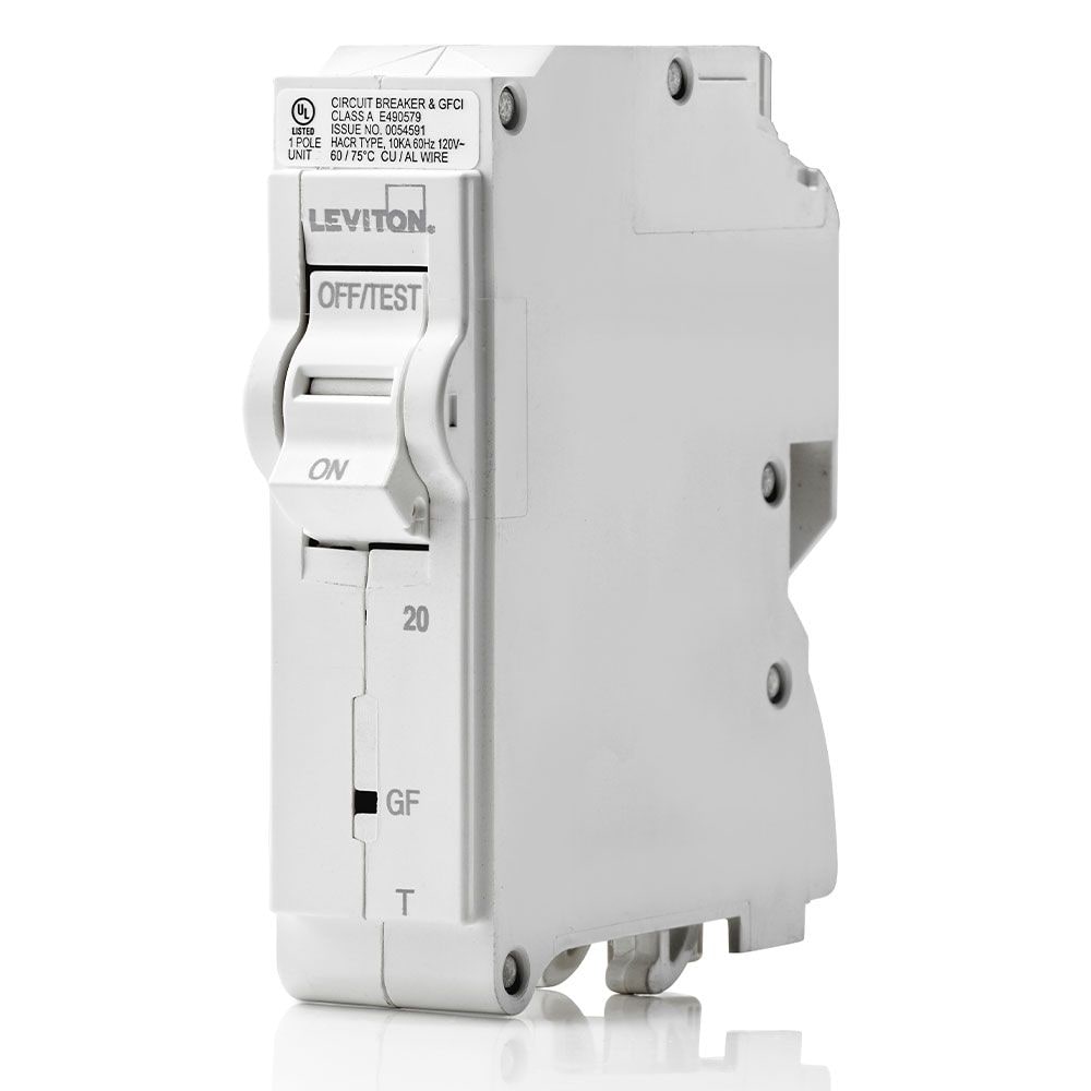 1-Pole 20A 120V Thermal Magnetic GFCI Plug-on Circuit Breaker