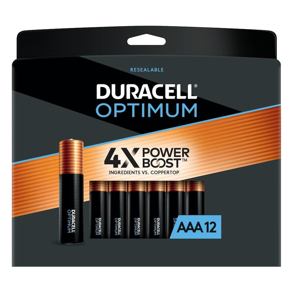 Optimum AAA Batteries, 12 Pack Alkaline Battery