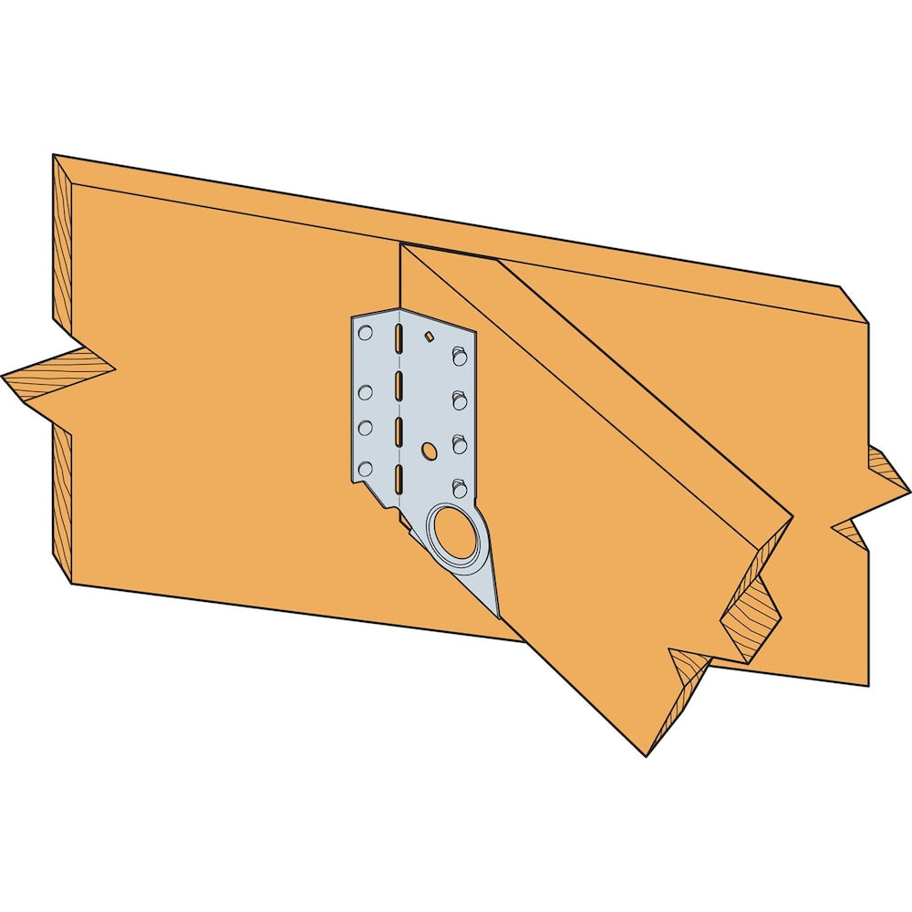Support de cric inclinable/inclinable pour éclairage réglable à montage frontal LSSJ ZMAX pour 2x6, gauche