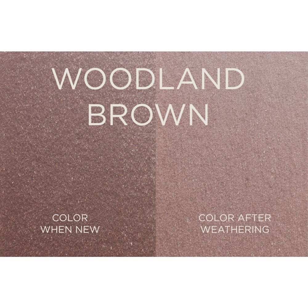 Ensemble de 5 panneaux de clôture Trex Horizons Woodland Brown de 6 pi x 8 pi