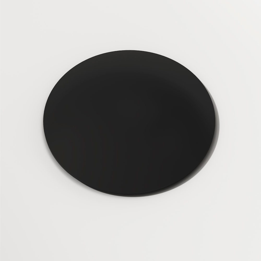 Bonde escamotable pour lavabo de salle de bain avec trop-plein en noir mat