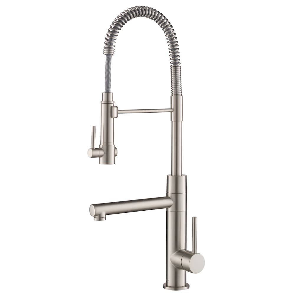 Single-Handle Kitchen Faucet with Pre-Rinse Sprayer and Pot Filler