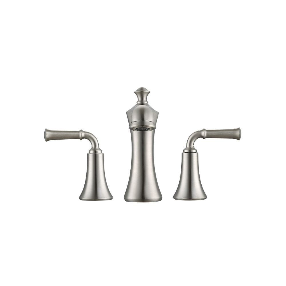 Peonia 8-inch Widespread 2-Handle Bathroom Faucet in Brushed Nickel