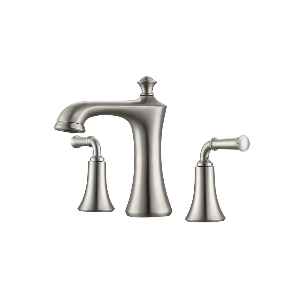 Peonia 8-inch Widespread 2-Handle Bathroom Faucet in Brushed Nickel