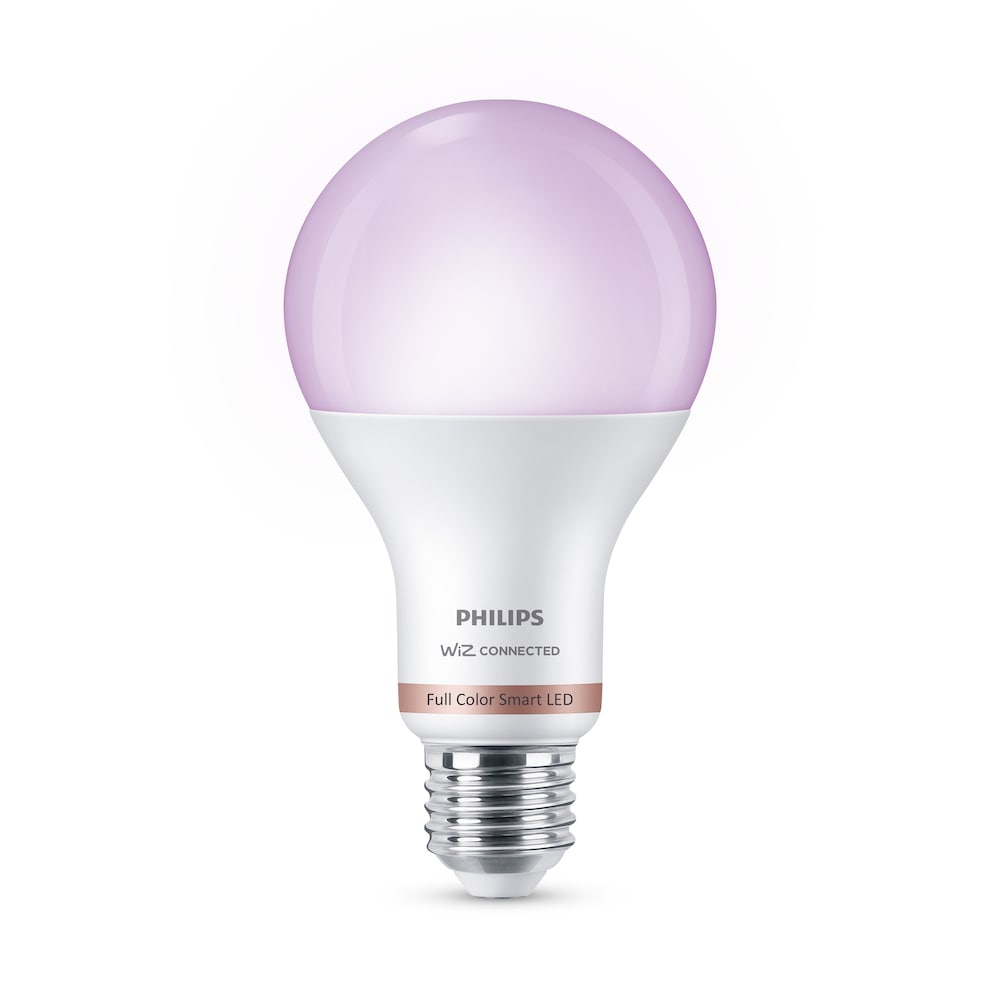 Ampoule LED intelligente A21 E26 100 W en forme de A, intensité variable, couleur et blanc réglable (2 200-6 500 K)