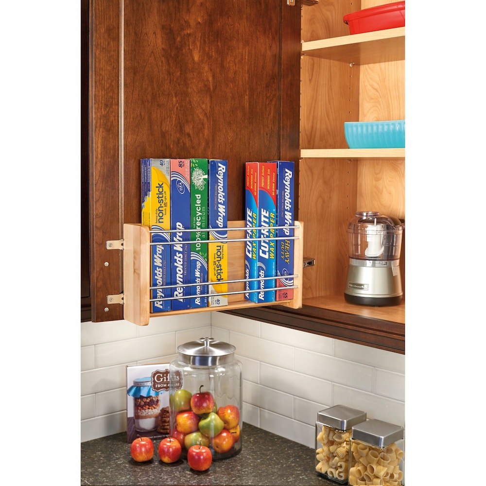 16 1/8 in (410 mm) Door Mount Foil Rack-Maple