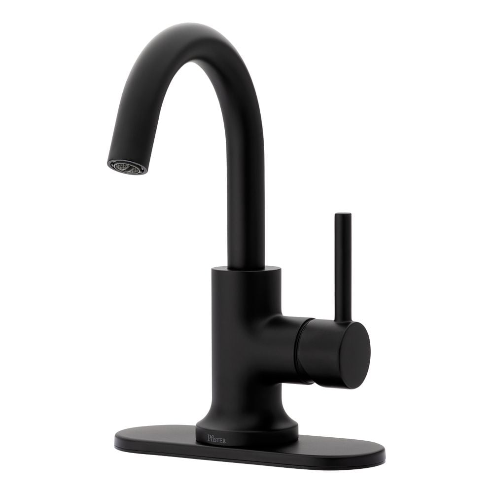 Zeelan Single Handle 1 or 3 Hole Matte Black Bathroom Sink Faucet/Tap