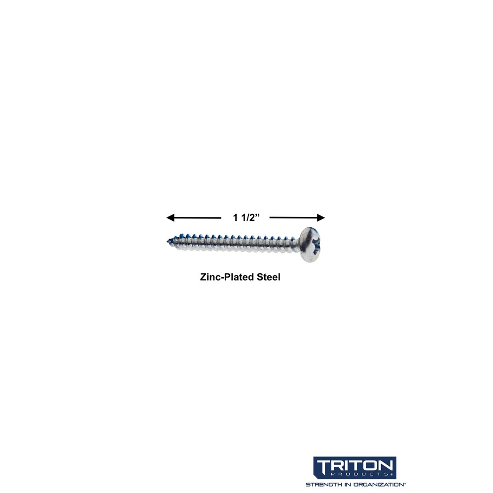 12 Steel Screws & 12 Plastic Wall Anchors for Mounting Steel Pegboard System