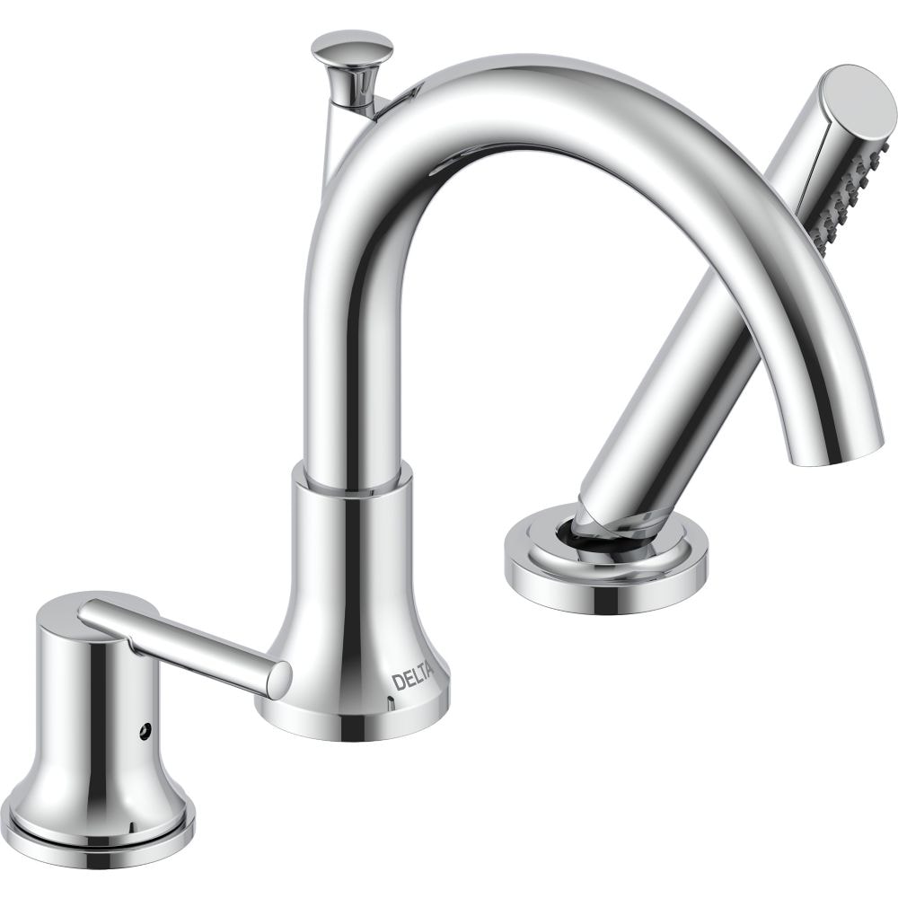 Garniture de robinet de baignoire romaine à poignée unique Trinsic avec douchette à main en chrome (robinet non inclus)